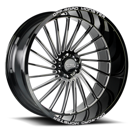 OFF ROAD MONSTER M27 M27 26X12 NEG 44MM 6X139.7 GLOSS BLACK MILLED | M27612639N44GBML
