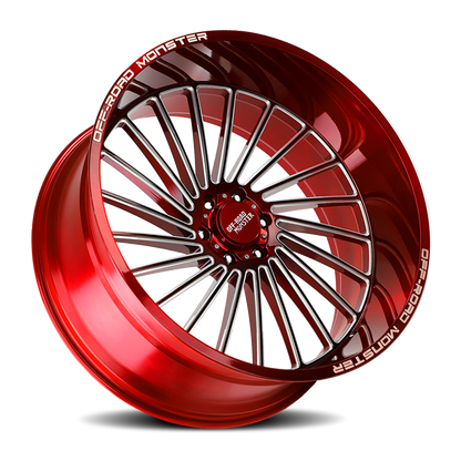OFF ROAD MONSTER M27 M27 26X12 NEG 44MM 6X139.7 CANDY RED MILLED | M27612639N44RML