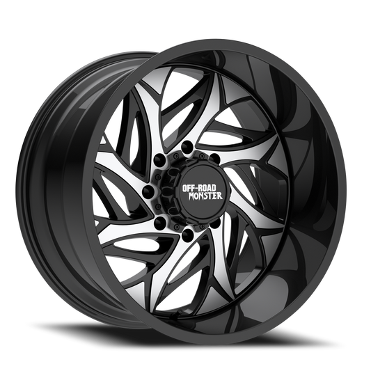 OFF ROAD MONSTER M28 M28 22X12 NEG 44MM 6X135/6X139.7 GLOSS BLACK MACHINED | M28212607N44GBM