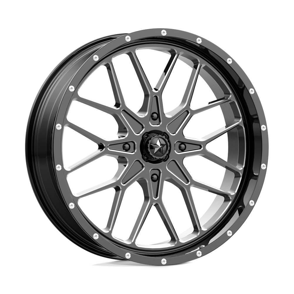 MSA OFFROAD WHEELS M45 PORTAL 14X7 10 4X137 GLOSS BLACK MILLED