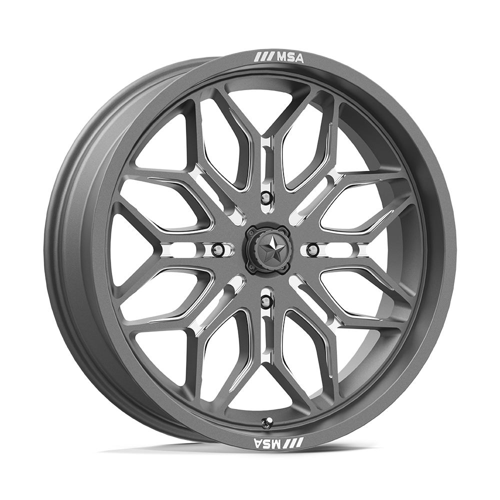 MSA OFFROAD WHEELS M47 SNIPER 24X7 10 4X156 GUNMETAL MILLED