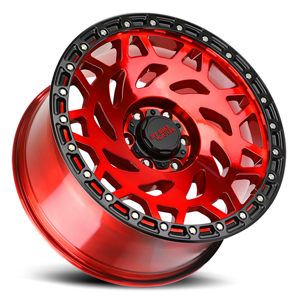 OFF ROAD MONSTER M50 M50 17X9 0MM 6X139.7 CANDY RED BLACK RING | M50763900RBR