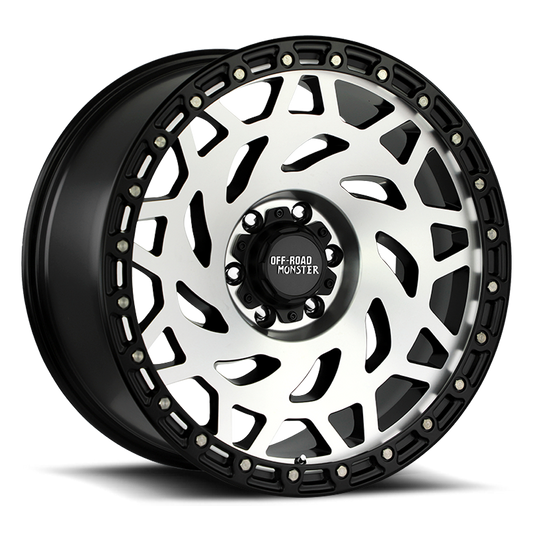 OFF ROAD MONSTER M50 M50 20X9.5 NEG 12MM 6X135 GLOSS BLACK MACHINED BLACK RIN | M500635N12GBMBR