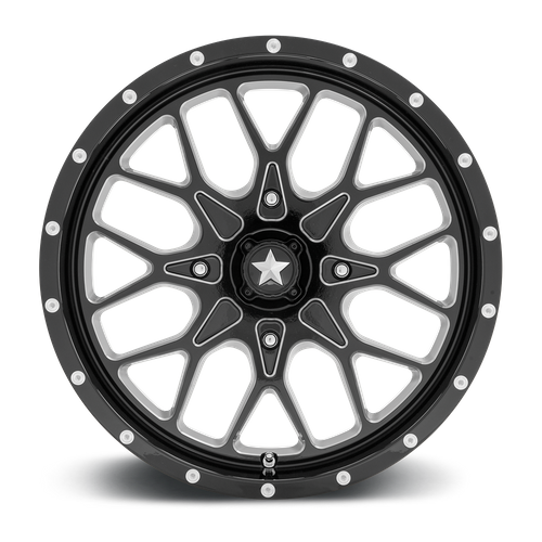 MSA Offroad Wheels M45 18X7 0 4X110/4X110 Gloss Black Milled