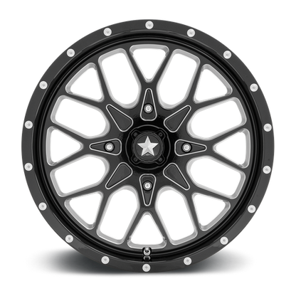 MSA Offroad Wheels M45 18X7 0 4X137/4X137 Gloss Black Milled