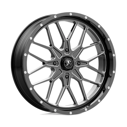 MSA Offroad Wheels M45 22X7 0 4X137/4X137 Gloss Black Milled
