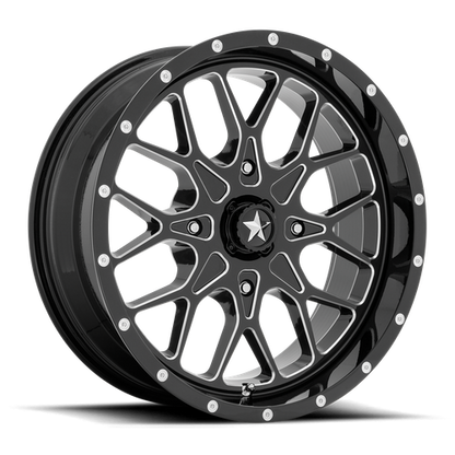 MSA Offroad Wheels M45 18X7 0 4X137/4X137 Gloss Black Milled