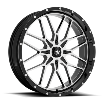 MSA Offroad Wheels M45 24X7 0 4X137/4X137 Gloss Black Machined