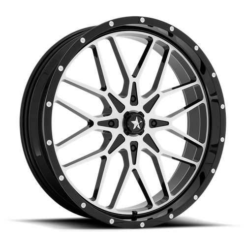 MSA Offroad Wheels M45 24X7 0 4X156/4X156 Gloss Black Machined