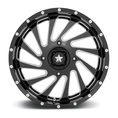 MSA Offroad Wheels M46 18X7 0 4X110/4X110 Gloss Black Milled