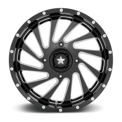 MSA Offroad Wheels M46 18X7 0 4X110/4X110 Gloss Black Milled