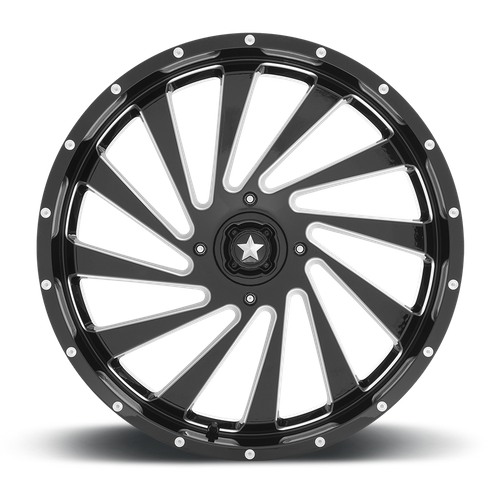 MSA Offroad Wheels M46 24X7 0 4X137/4X137 Gloss Black Milled
