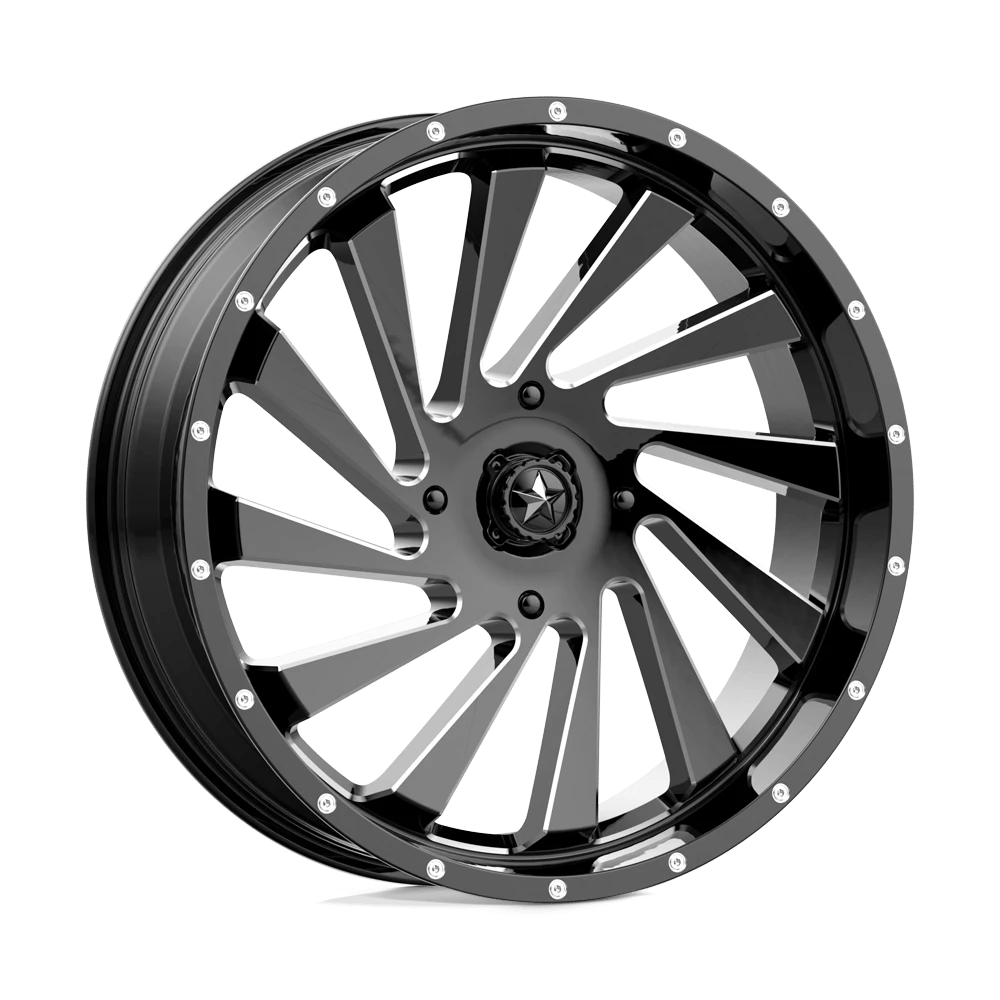 MSA Offroad Wheels M46 18X7 0 4X137/4X137 Gloss Black Milled