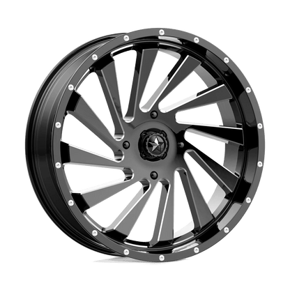 MSA Offroad Wheels M46 24X7 0 4X137/4X137 Gloss Black Milled