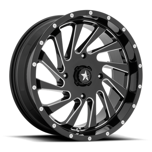 MSA Offroad Wheels M46 18X7 0 4X137/4X137 Gloss Black Milled