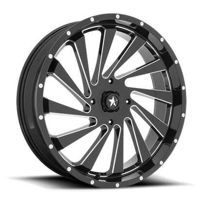 MSA Offroad Wheels M46 24X7 0 4X137/4X137 Gloss Black Milled