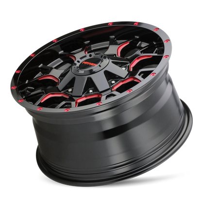 MAYHEM WARRIOR 8015 20X9 18 6x135/6x139.7 BLACK W/PRISM RED