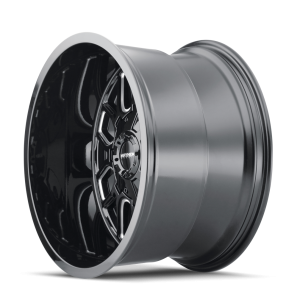 MAYHEM COGENT 8107 20X9 0 5x127/5x135 BLACK W/MILLED SPOKES