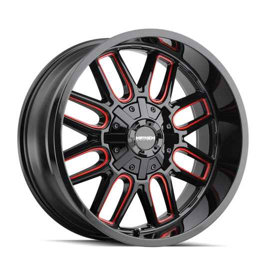 MAYHEM COGENT 8107 20X9 18 6x135/6x139.7 BLACK W/PRISM RED