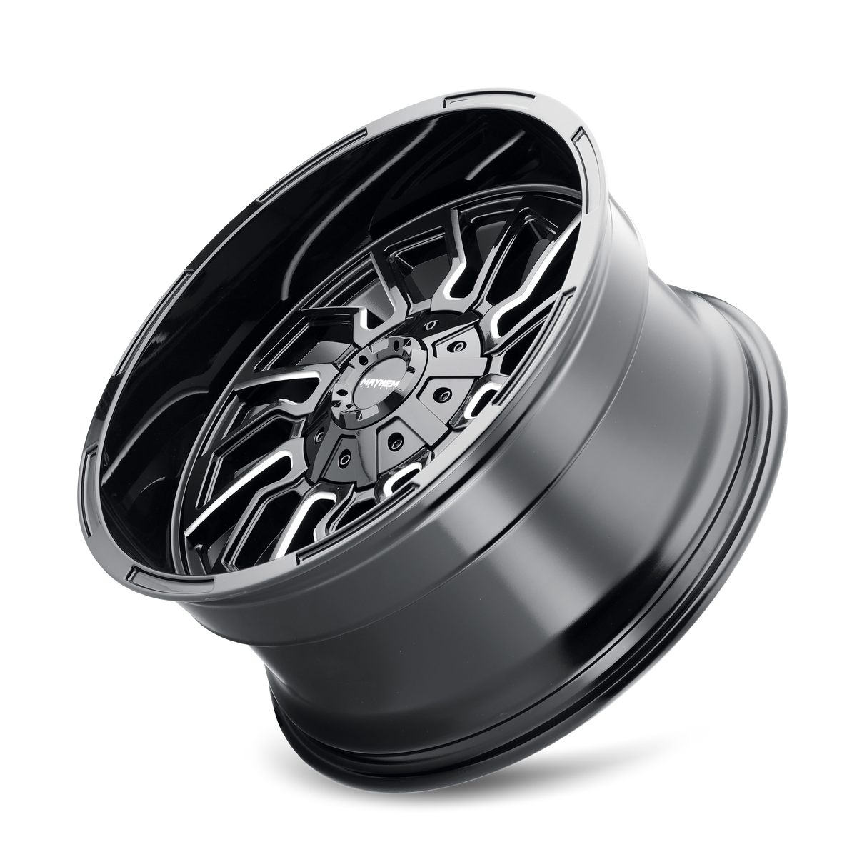MAYHEM FLYWHEEL 8111 22X10 -19 8x165.1 BLACK W/MILLED SPOKES