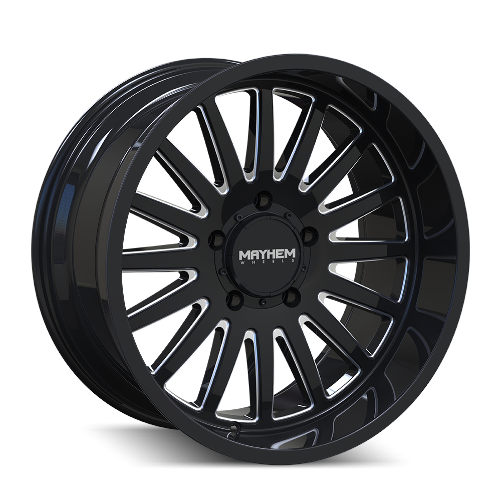 MAYHEM 8114 UTOPIA 20x10 -19 8x165.1/ GLOSS BLACK/MILLED