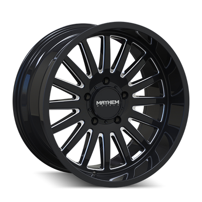 MAYHEM 8114 UTOPIA 20x9 0 6x139.7/ GLOSS BLACK/MILLED