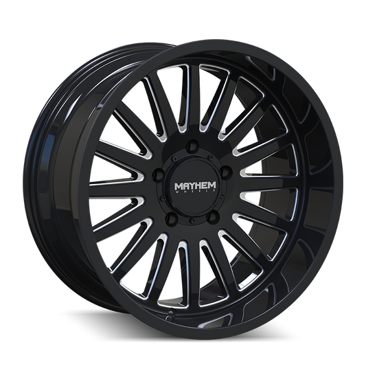 MAYHEM 8114 UTOPIA 22x12 -44 6x139.7/ GLOSS BLACK/MILLED
