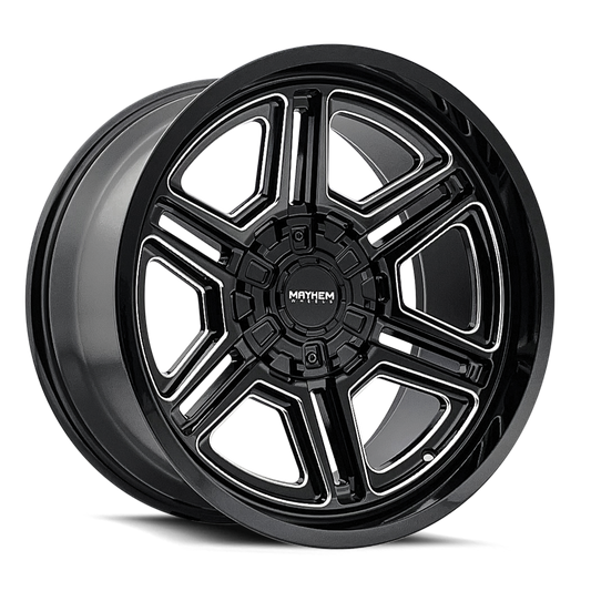 MAYHEM HERMOSA 20x10 -25 8x165.1 BLACK MILLED