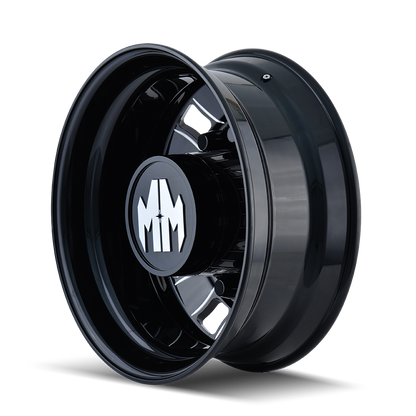 MAYHEM BIGRIG 8180 24.5X8.25 168 10x285.75 REAR BLACK/MILLED SPOKES