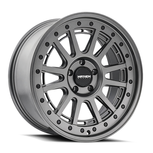 MAYHEM COMPASS 20x9 0 5x127 MATTE GUNMETAL W/ BLK BOLT