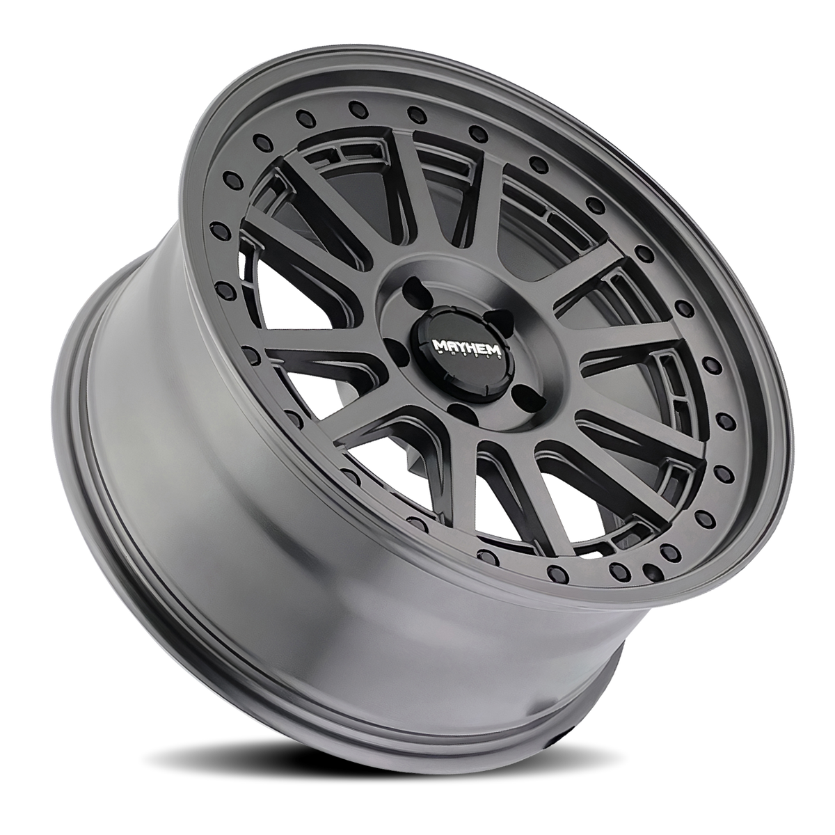 MAYHEM COMPASS 20x9 0 5x127 MATTE GUNMETAL W/ BLK BOLT
