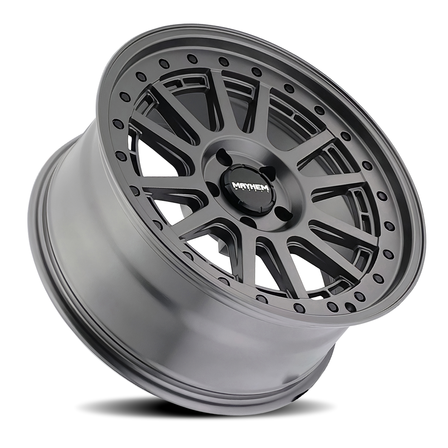 MAYHEM COMPASS 20x9 0 5x127 MATTE GUNMETAL W/ BLK BOLT