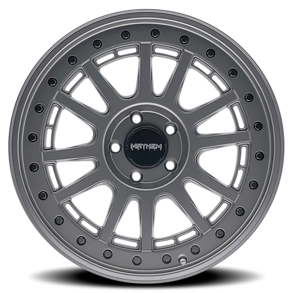 MAYHEM COMPASS 20x9 0 5x127 MATTE GUNMETAL W/ BLK BOLT