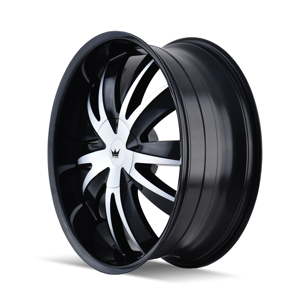 MAZZI EDGE 337 22X8.5 35 5x112/5x120 BLACK/MACHINED
