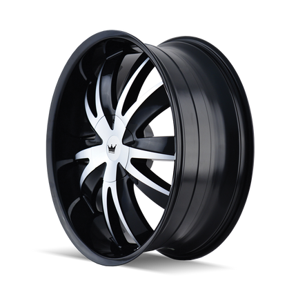 MAZZI EDGE 337 22X8.5 35 5x112/5x120 BLACK/MACHINED