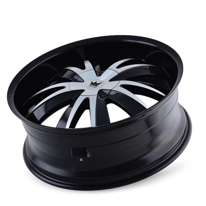 MAZZI EDGE 337 22X8.5 35 5x112/5x120 BLACK/MACHINED