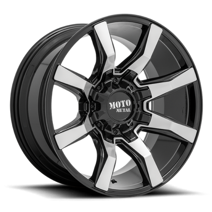Moto Metal MO804 SPIDER 22X10 -18 6X135/6X5.3/6X139.7/6X5.5 Gloss Black Machined