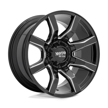 Moto Metal MO804 SPIDER 20X9 0 8X165.1/8X6.5 Gloss Black Milled