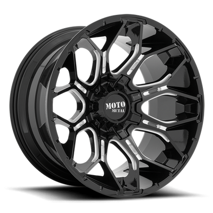 Moto Metal MO808 SNIPER 20X9 0 6X135/6X5.3/6X139.7/6X5.5 Gloss Black Milled