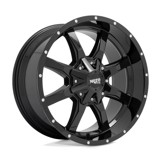 Moto Metal MO970 - 20x10 -24mm 5x135 GLOSS BLACK Wheel | MO970210133A24N