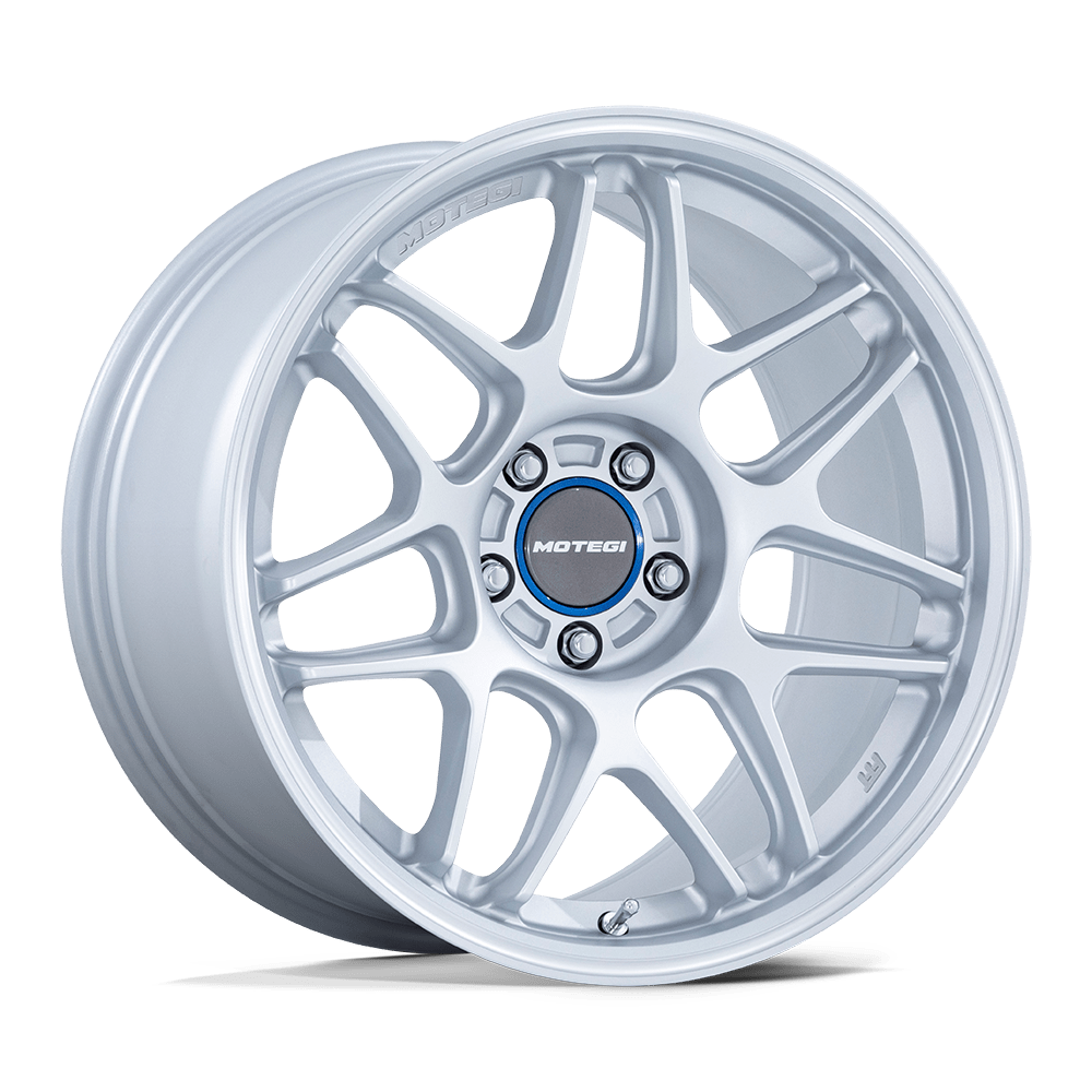 MOTEGI MR158 TSUBAKI 19x9.5 25 5x114.3 HYPER SILVER W/ MACHINED LIP