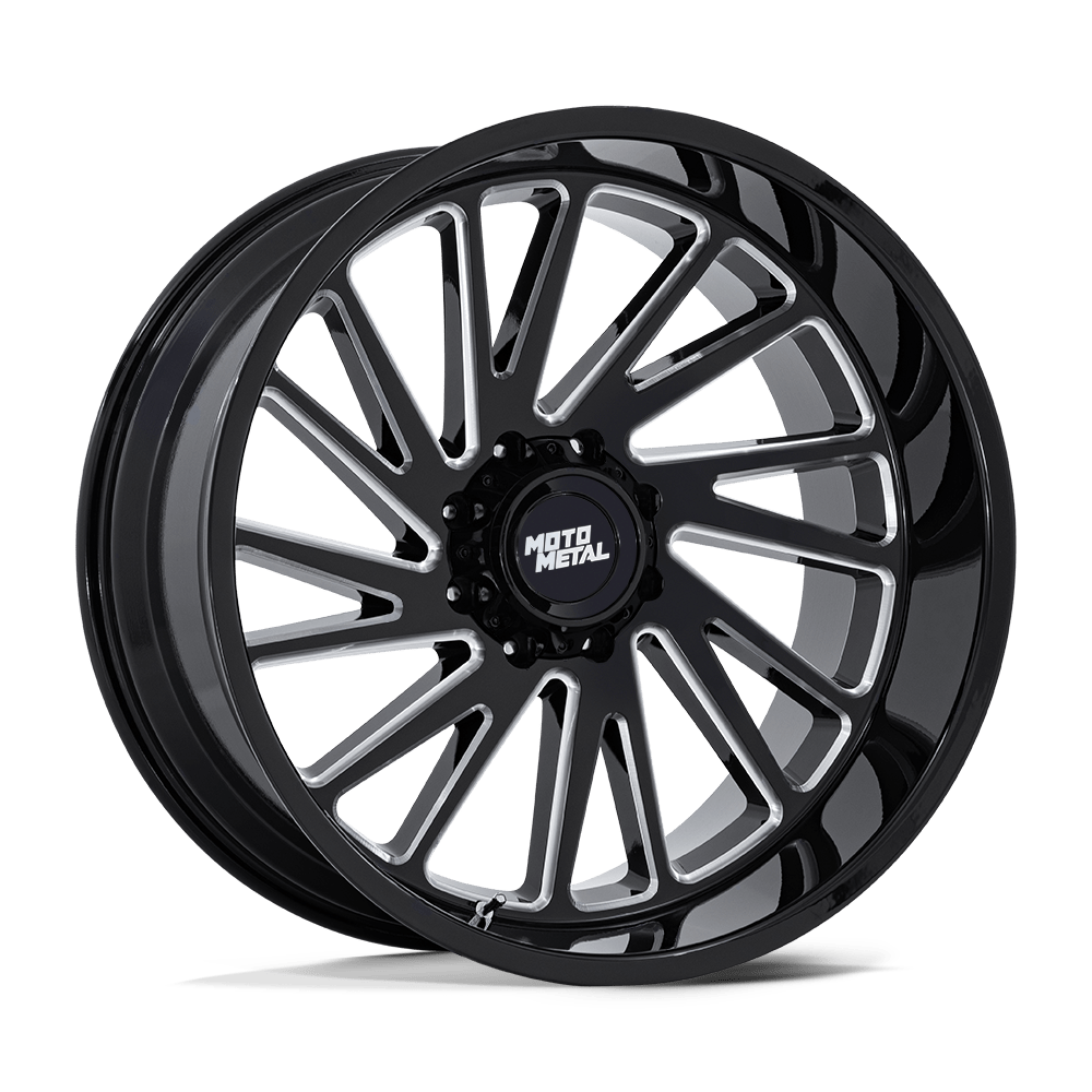 MOTO METAL MO811 COMBAT 24X12 -44 8X180 GLOSS BLACK MILLED