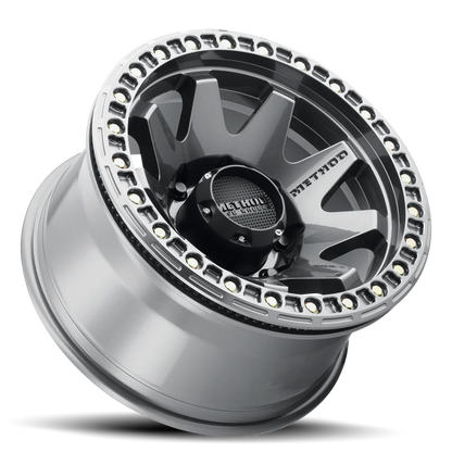 Method 108 17x9 8x165.1 (8x6.5) -44mm Beadlock Gloss Titanium MR10879080844B