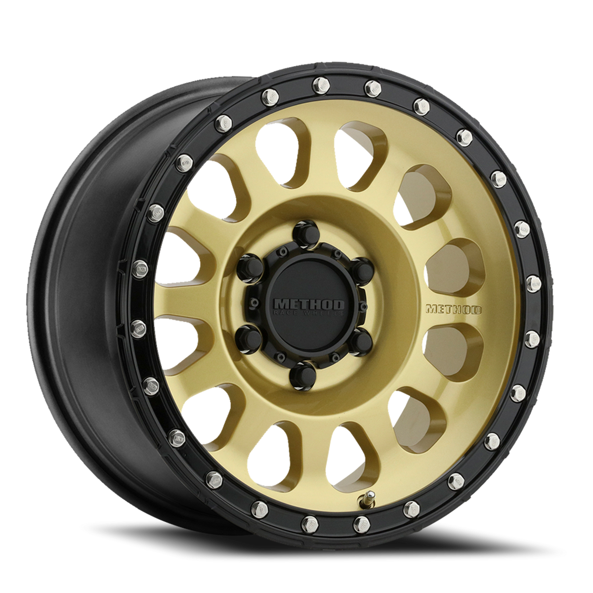 Method 315 17x8.5 6x139.7 (6x5.5) 0mm Gold - Black Lip MR31578560100