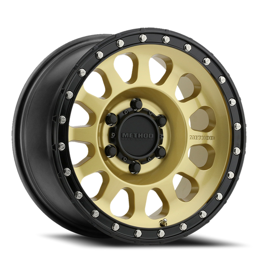 Method 315 17x8.5 6x139.7 (6x5.5) 0mm Gold - Black Lip MR31578560100