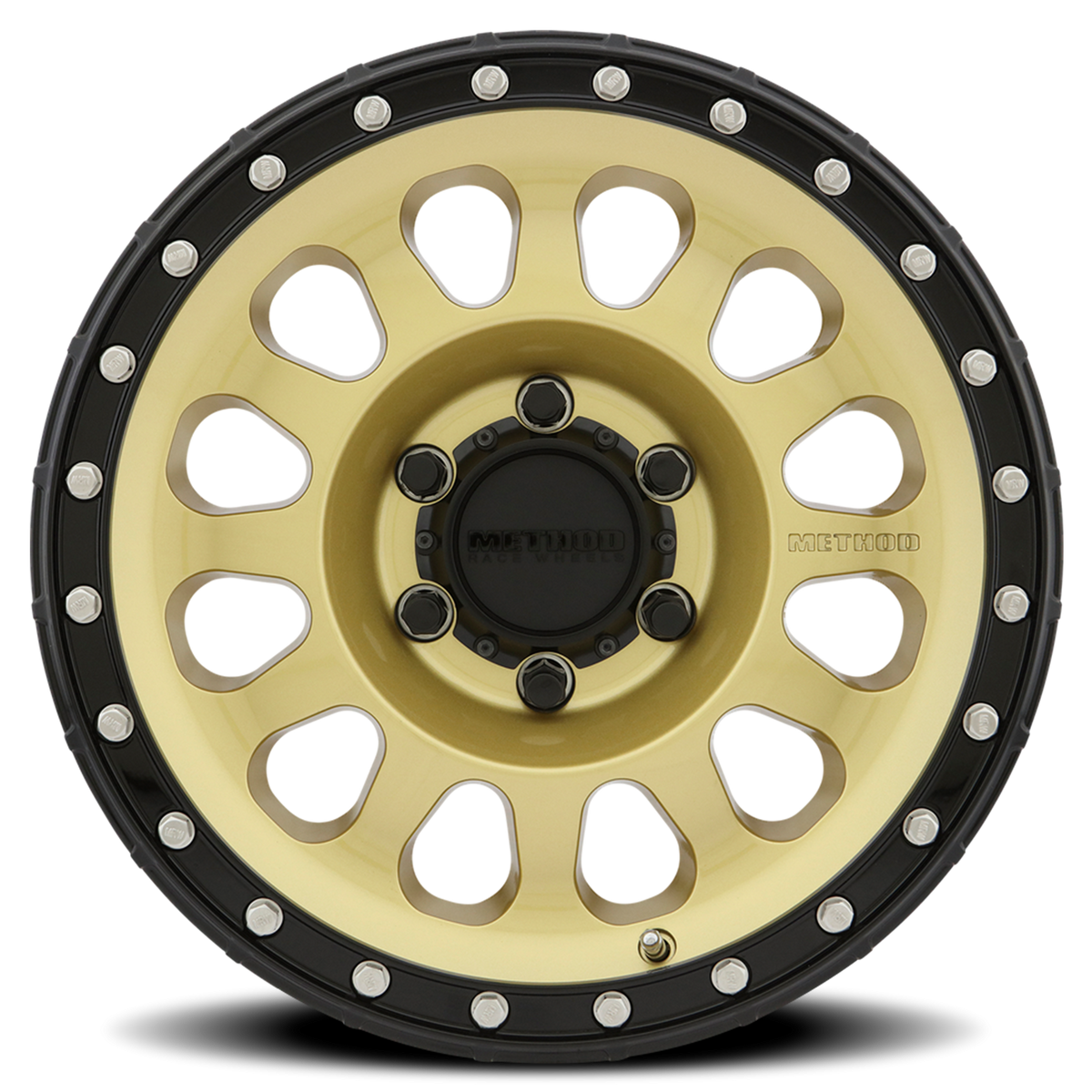 Method 315 17x8.5 6x135 0mm Gold - Black Lip MR31578516100