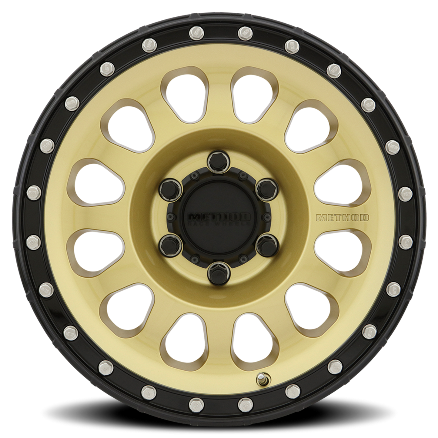 Method 315 17x8.5 6x139.7 (6x5.5) 0mm Gold - Black Lip MR31578560100