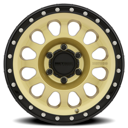 Method 315 17x8.5 6x139.7 (6x5.5) 0mm Gold - Black Lip MR31578560100