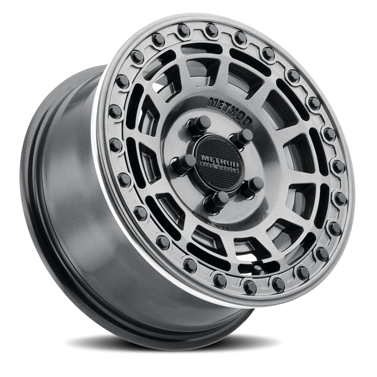 Method 415 15x10 4x156 25mm UTV Beadlock Gloss Graphite - Gloss Graphite Ring MR415510461264B