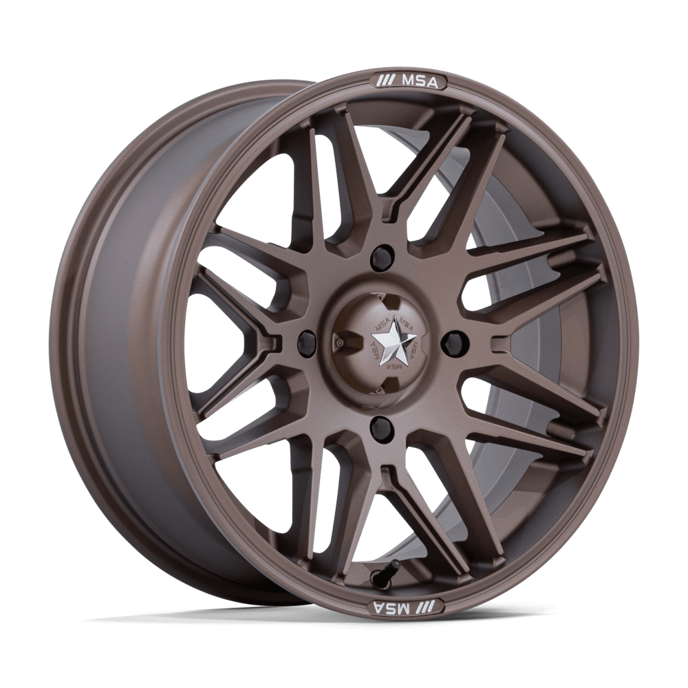 MSA OFFROAD WHEELS M52 RADAR UTV 14X7 10 4X137 MATTE BRONZE